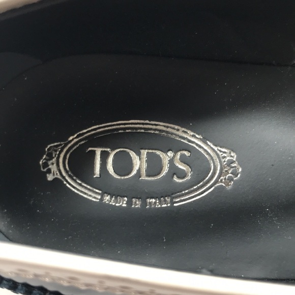 Tod’s women’s 3 tone leather loafers size 38 - Picture 4 of 8